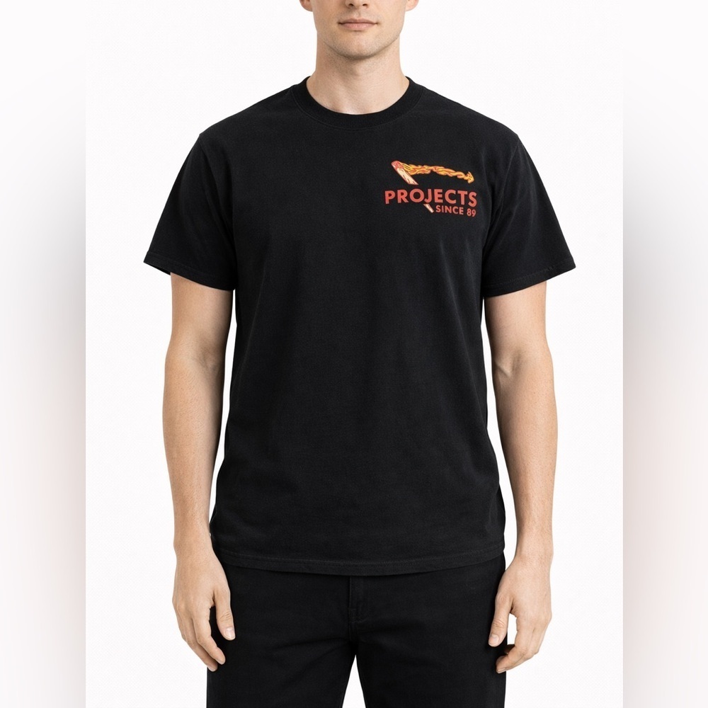 Projects SINCE 89 Sz Medium men’s Y2K t shirt Skate Streetwear graphic punk - Picture 2 of 7